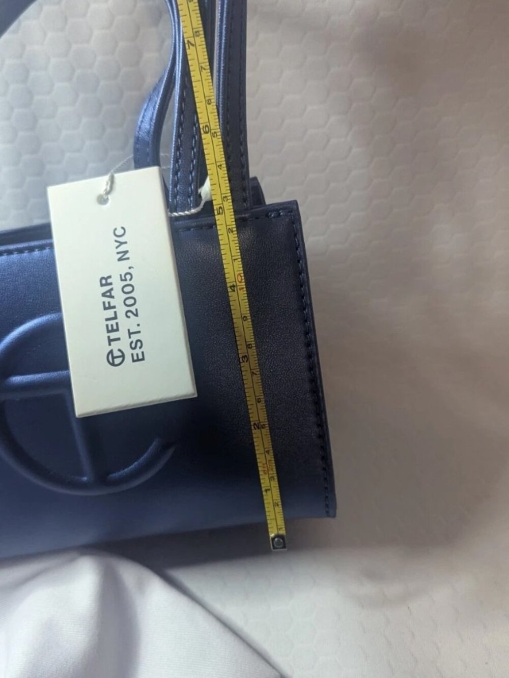 Small Blue Telfar Tote - Picture 7 of 7